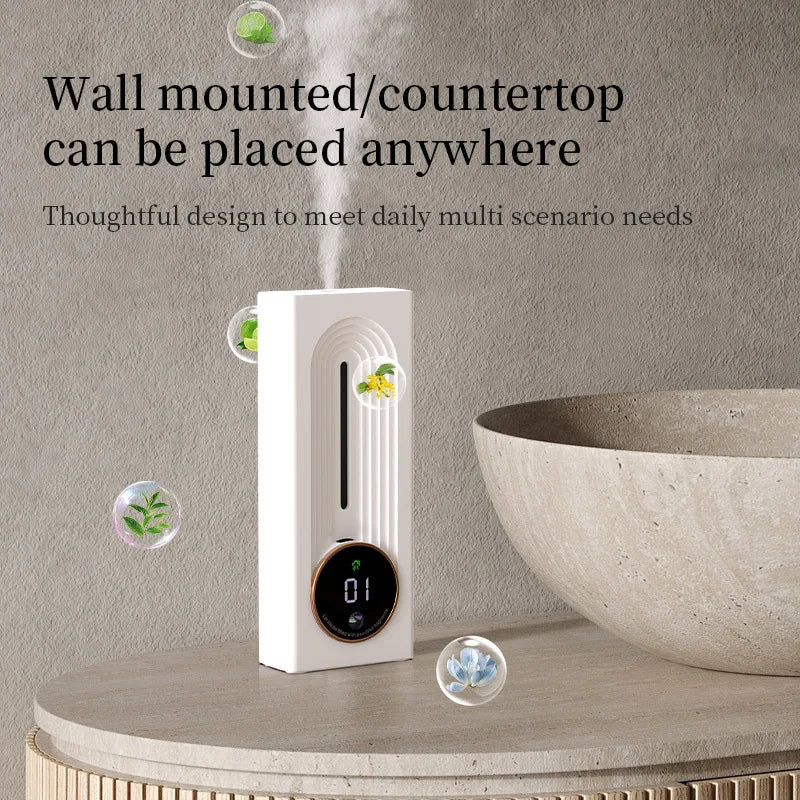 2025 Smart Wall-Mounted Aroma Diffuser - Automatic & Sensor-Controlled Fragrance Sprayer